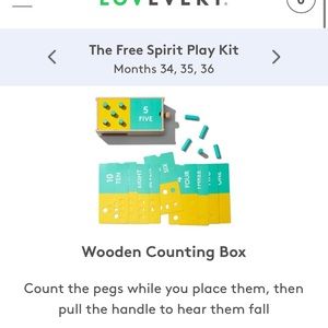 Wooden counting box